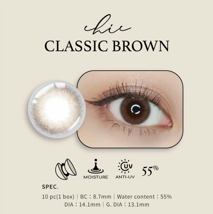 KARACON CHIC CHIC Classic Brown Daily Contact Lenses