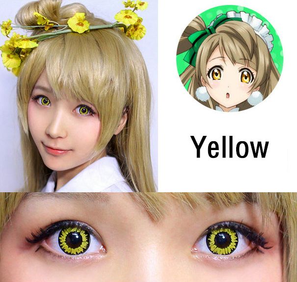 Sweety Lovelive Yellow Colored Lens