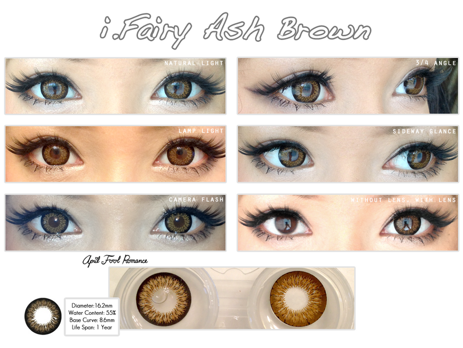 i.Fairy Ash Brown Colored Lens