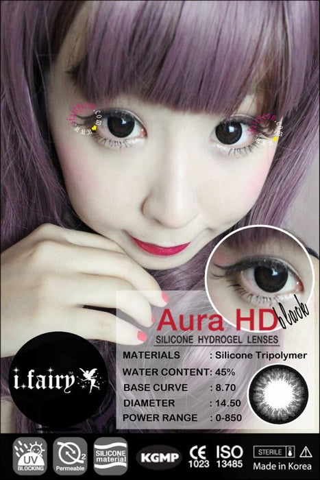 i.Fairy Aura HD Black Colored Lens