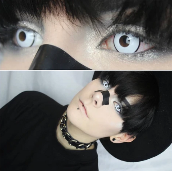 Kazzue Crazy Gothic White Colored Lens