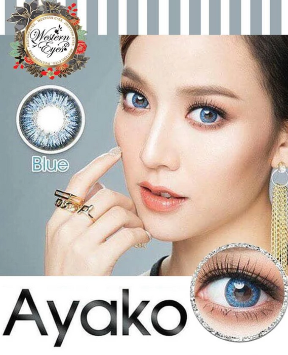 Western Eyes Ayako Blue Colored Lens