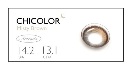 KARACON CHICOLOR Misty Brown Monthly Contact Lenses