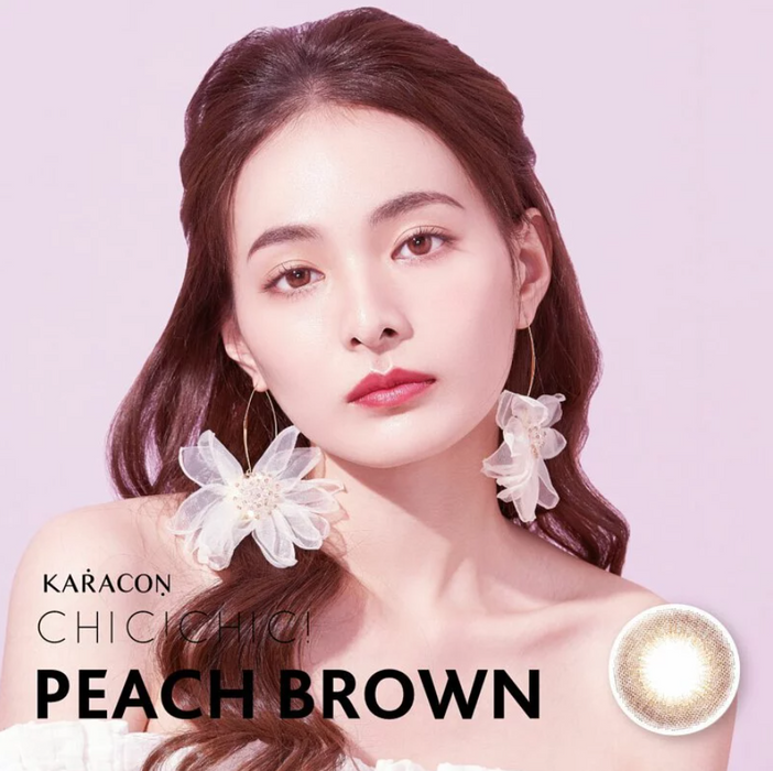 KARACON CHIC CHIC Peach Brown Daily Contact Lenses