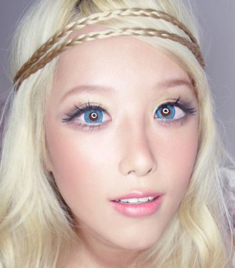 Barbie Puffy3 Tones Blue Lens (known as Shinny Blue)